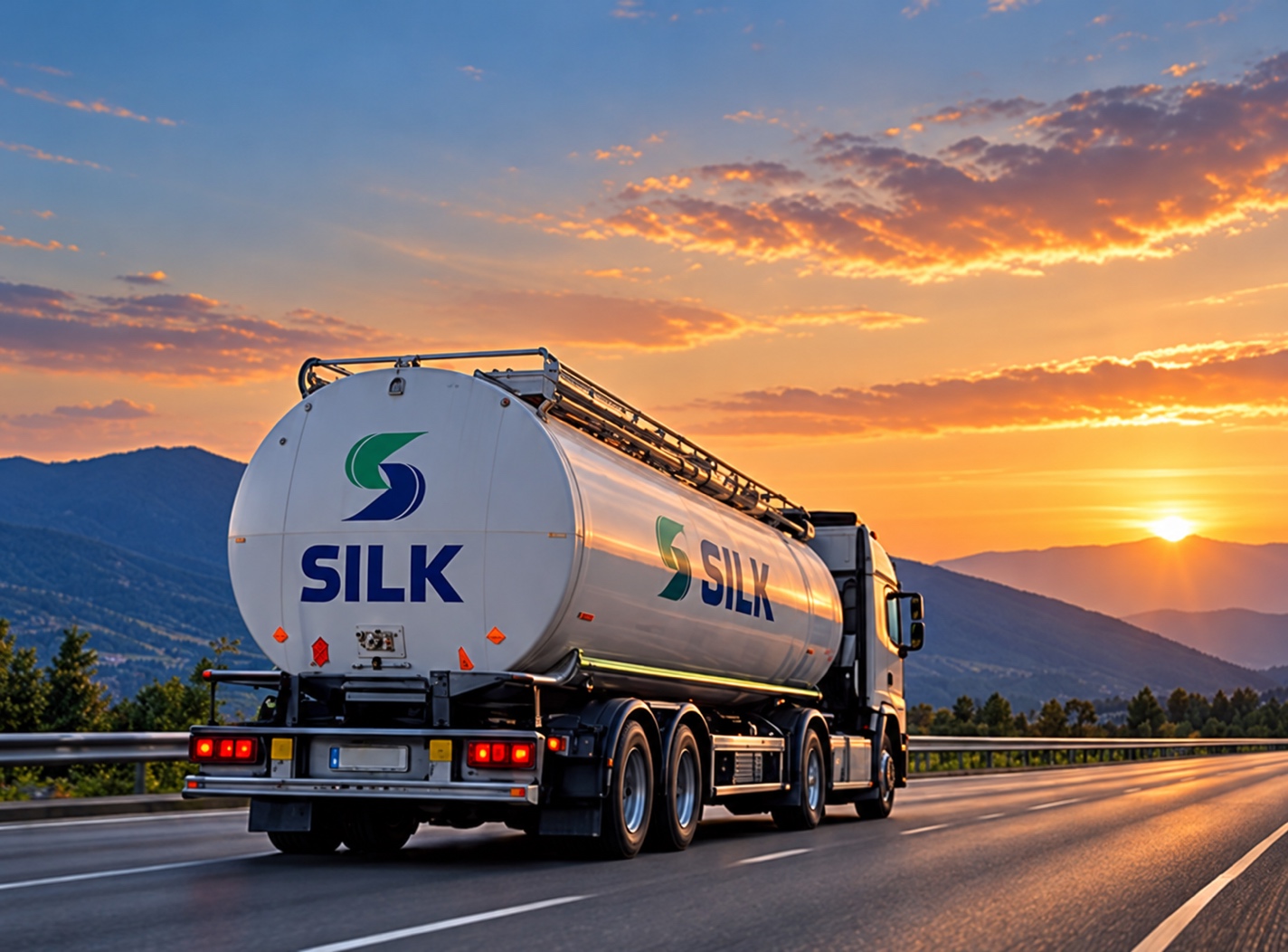 Βυτιοφόρο SILK σε αυτοκινητόδρομο